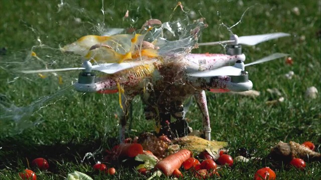 Video băm thực phẩm bằng cánh quạt drone ảnh 1