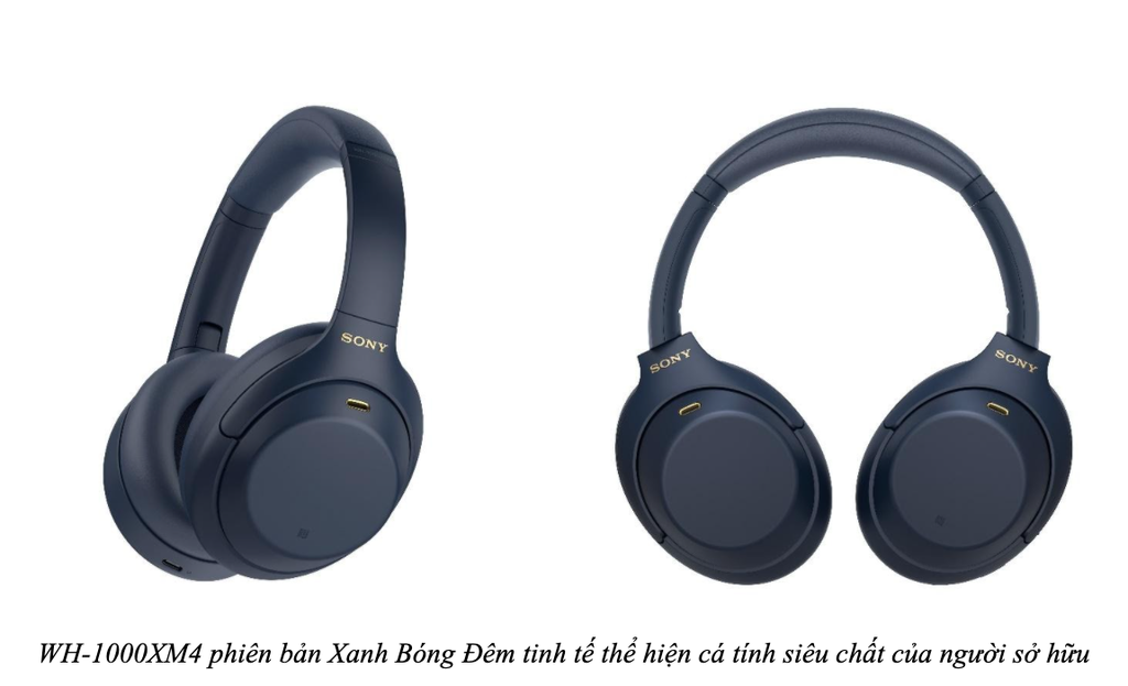 Sony giới thiệu tai nghe chống ồn WH-1000XM4 Xanh bóng đêm giá 8,5 triệu ảnh 2