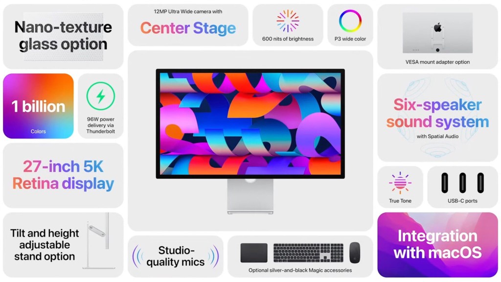 Apple công bố màn hình Apple Studio 5K 27 inch mới, giá 1599 USD ảnh 4