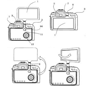 Canon được cấp bằng sáng chế máy ảnh DSLR với màn hình xoay lật lớn ảnh 4