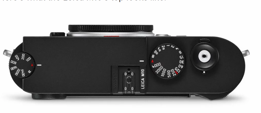 Lộ ảnh máy Leica M10-D với cần gạt film, mặc dù là máy ảnh số ảnh 3