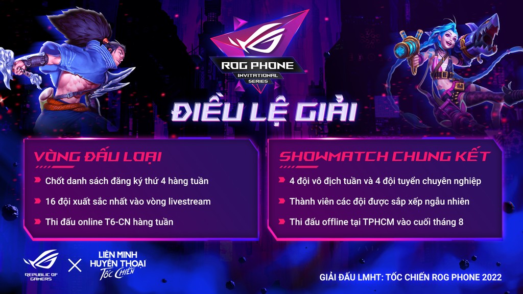 ASUS ROG và VNG công bố giải đấu ROG Phone Invitational Series 2022: Liên Minh Huyền Thoại: Tốc Chiến ảnh 2