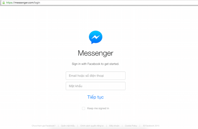 Facebook Messenger có phiên bản website trực quan cho máy tính ảnh 1