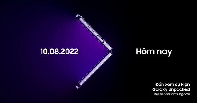 Samsung gửi thư mời cho sự kiện Galaxy Unpacked tháng 8 năm 2022 ảnh 1