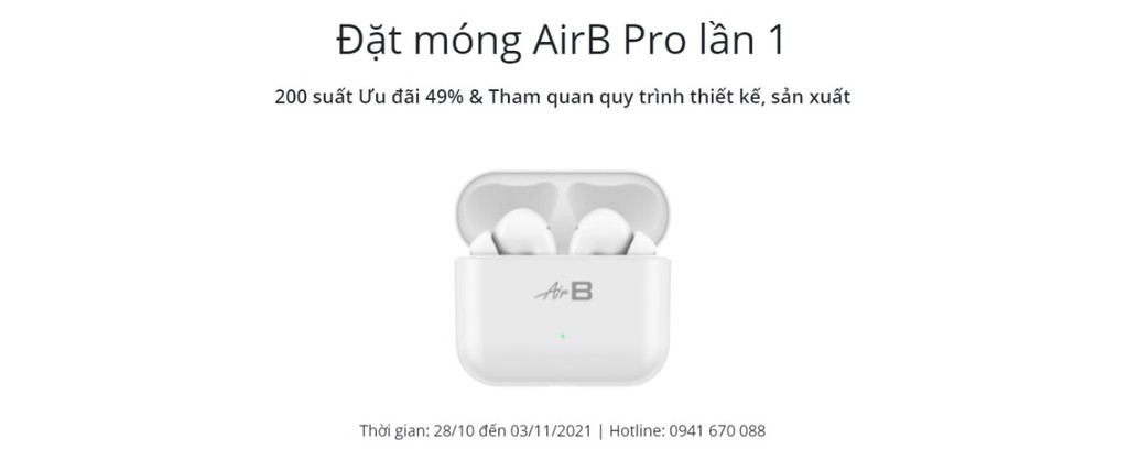 Bkav cho 'đặt móng' tai nghe true wireless đầu tiên của Việt Nam AirB Pro ưu đãi 49%  ảnh 3
