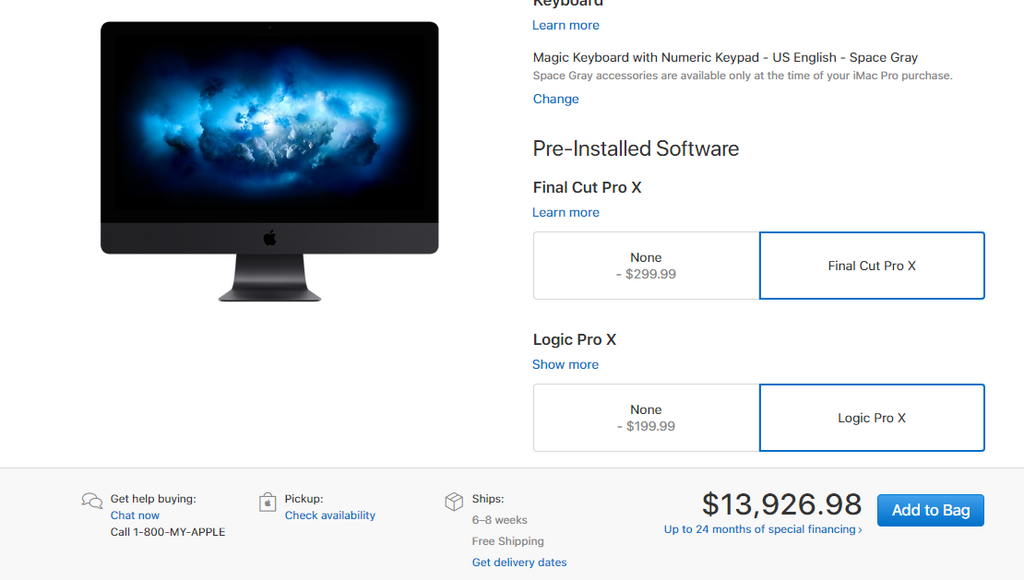 iMac Pro bản cao cấp nhất: 18 nhân CPU, 128 GB RAM, giá 13.927 USD ảnh 3