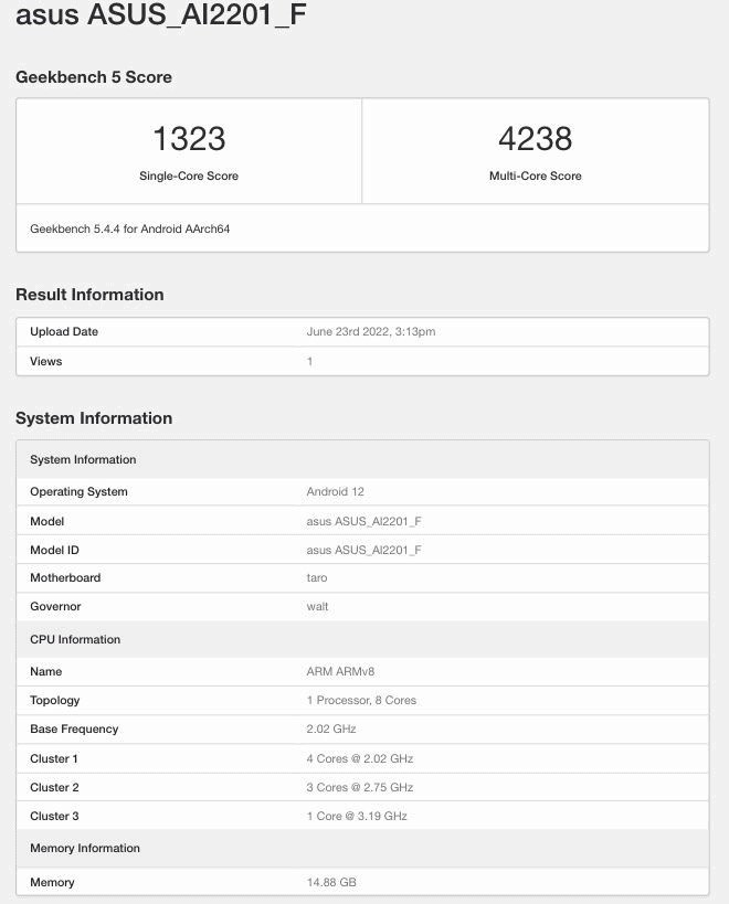 ASUS ROG Phone 6 xuất hiện trên Geekbench với điểm số ấn tượng ảnh 2