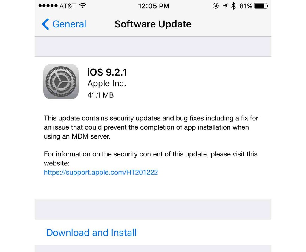 Apple tung ra iOS 9.2.1 bảo mật và hiệu suất hơn ảnh 2