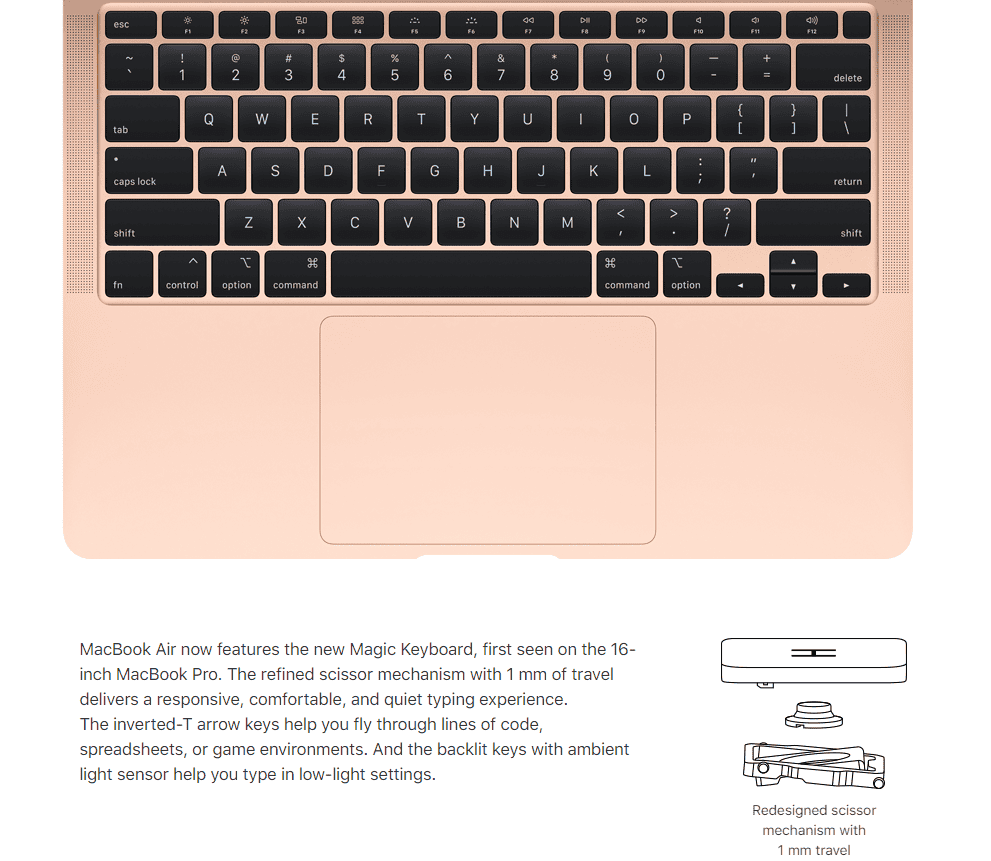 Apple ra mắt MacBook Air mới: bàn phím cắt kéo, Core i7 10th, giá từ 999 USD ảnh 2