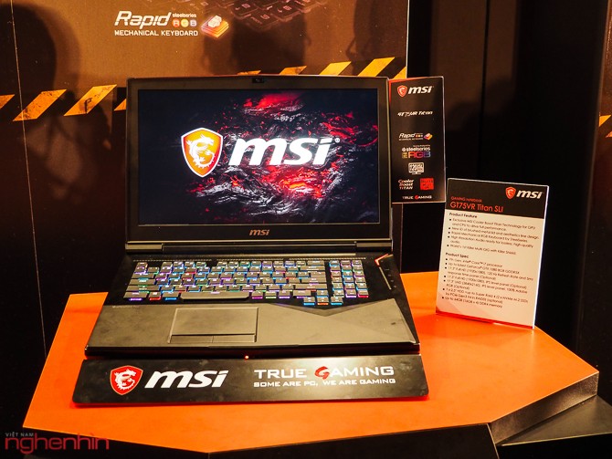 Computex 2017: MSI tung ra gaming laptop tham chiếu GT75VR Titan ảnh 6