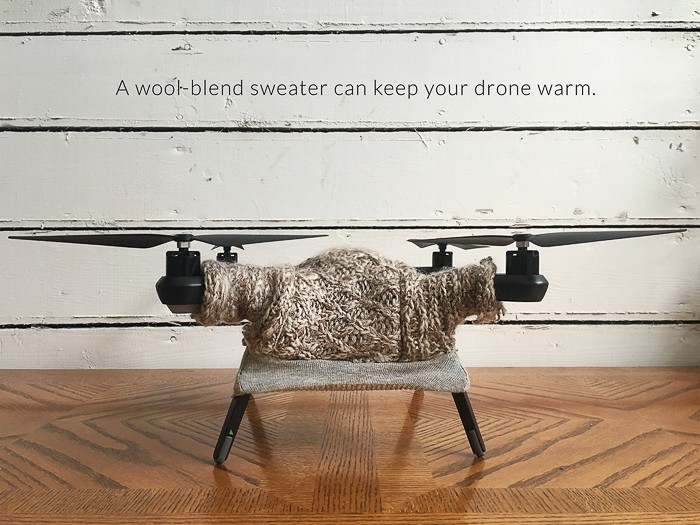 Lạnh quá, drone cũng phải mặc áo len! ảnh 5