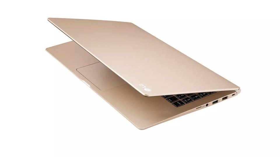 LG ra laptop 'nhái' y hệt MacBook vàng của Apple ảnh 1