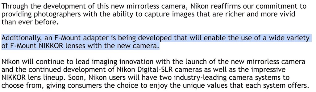 Nikon xác nhận phát triển máy ảnh không gương lật Full-frame với ngàm mới ảnh 4