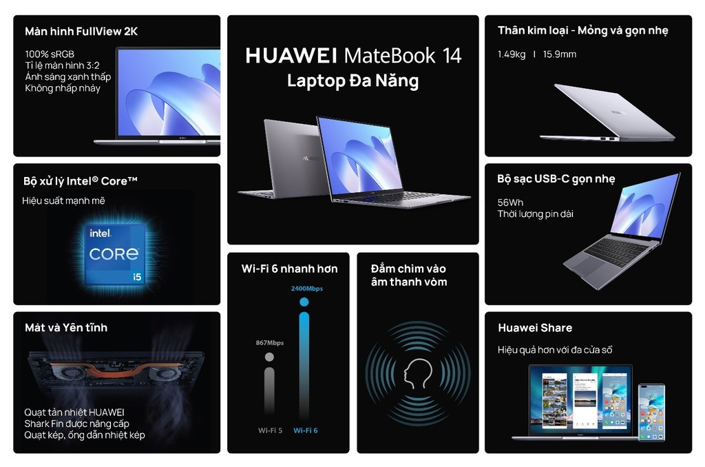 Huawei cho đặt hàng MateBook 14 và MateBook D15: nhiều quà tặng và ưu đãi hấp dẫn ảnh 1
