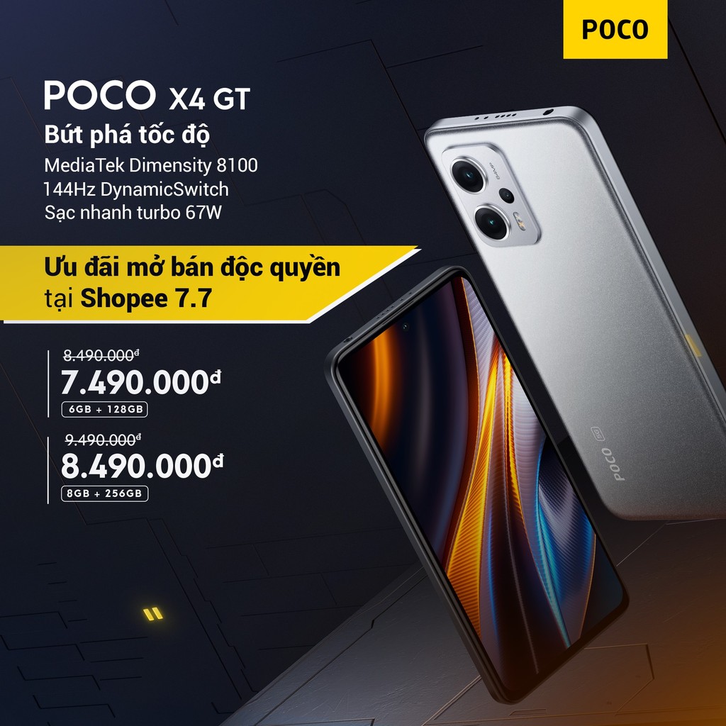 Ra mắt Flagship POCO X4 GT Chip Snapdragon 870 giá từ 7,5 triệu ảnh 1