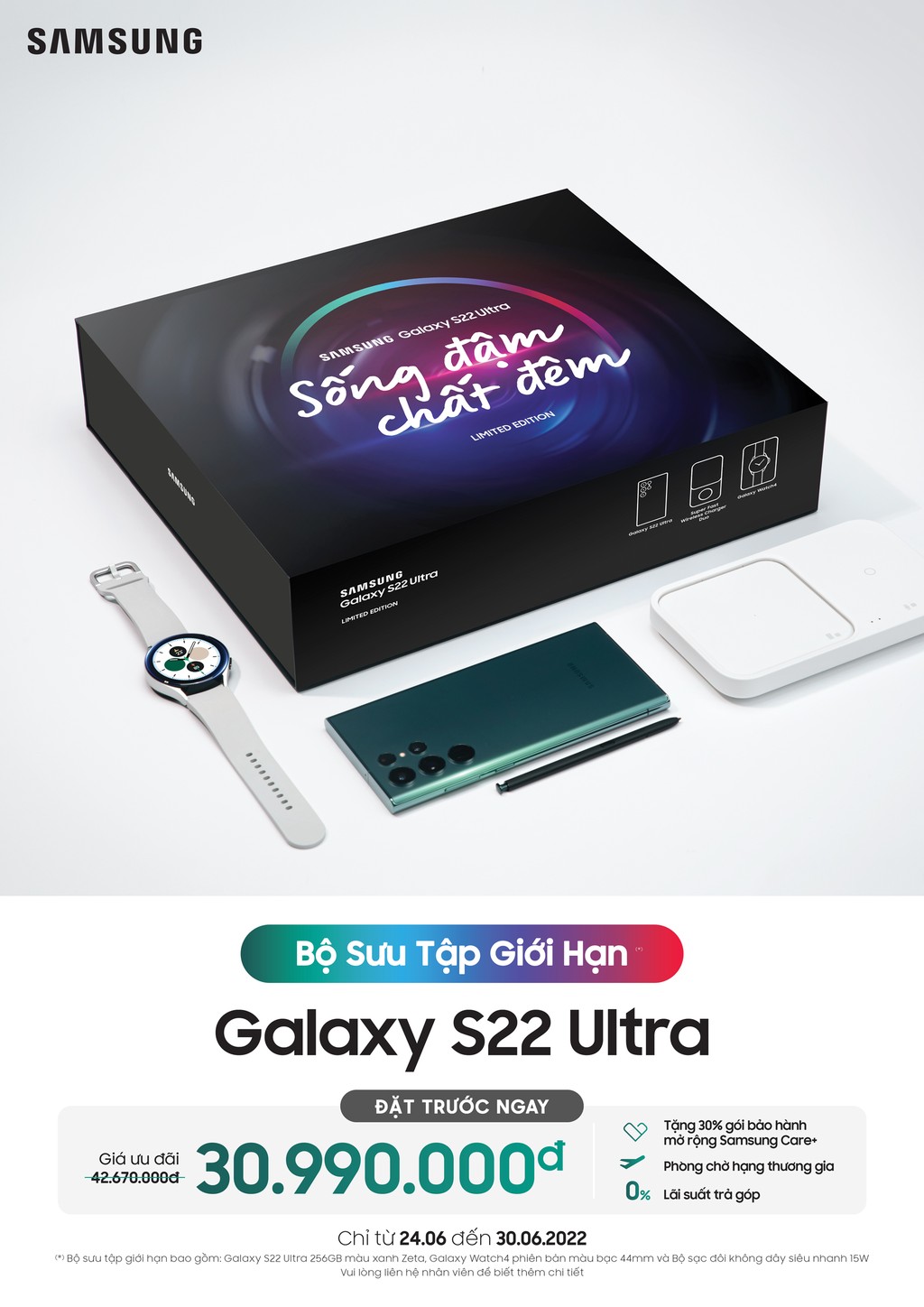Samsung ra mắt bộ sưu tập giới hạn Galaxy S22 Ultra “Sống Đậm Chất Đêm” ảnh 1