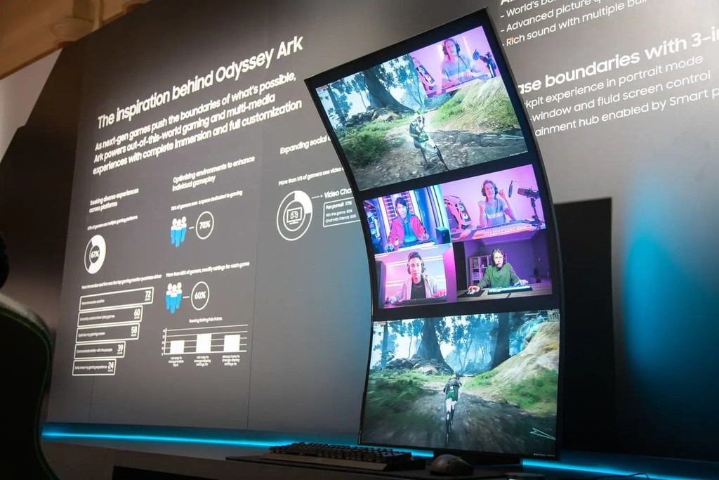 [CES 2022] Samsung ra mắt Odyssey Ark 55 inch: màn hình cong xoay dọc linh hoạt ảnh 4