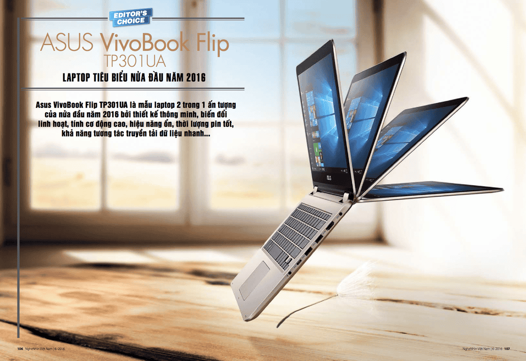 Asus VivoBook Flip TP301UA - Laptop tiêu biểu nửa đầu năm 2016 ảnh 1