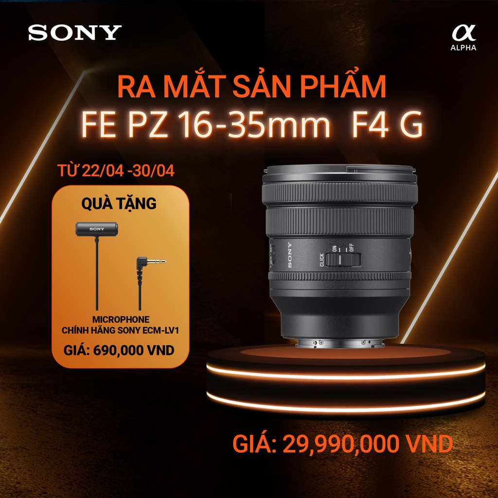 Sony FE PZ 16-35mm F4 G - ống kính zoom điện góc rộng với khẩu độ cố định F4 gọn nhẹ giá 30 triệu ảnh 6