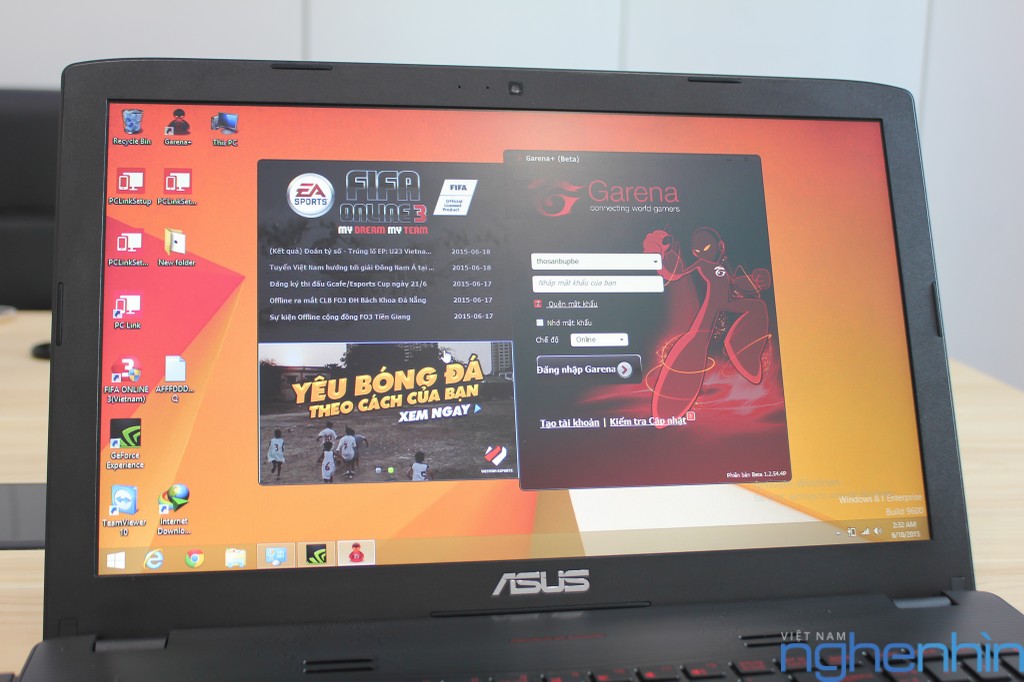 Cận cảnh Asus ROG GL552JX - laptop cho game thủ giá 18 triệu  ảnh 13