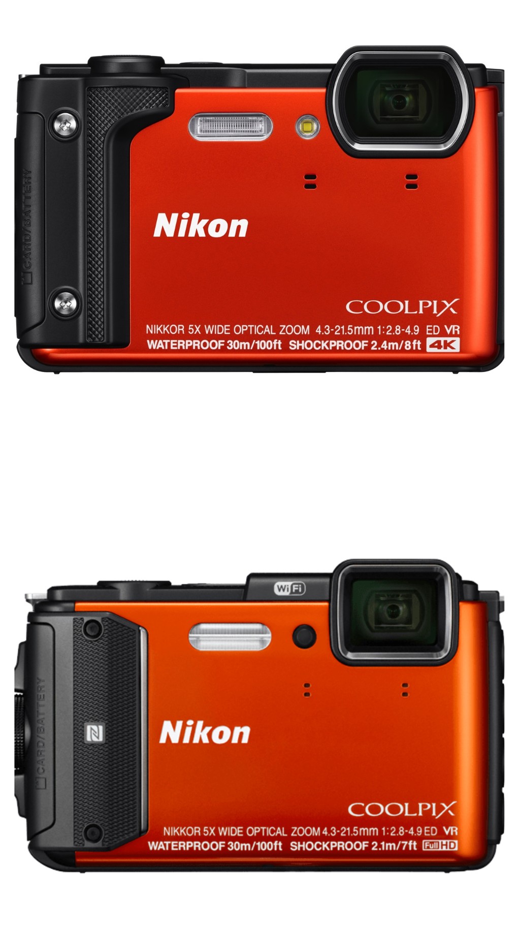 Máy ảnh siêu bền Nikon Coolpix W300: 4K, GPS, giá 390USD ảnh 1