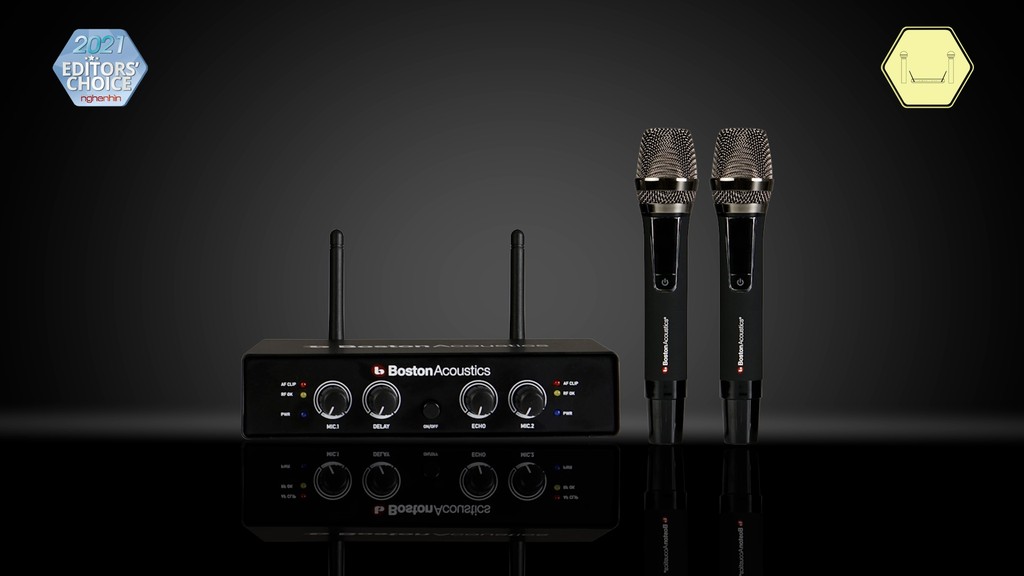 Boston Acoustics WMS210 – Bộ microphone tích hợp vang số, méo âm thấp, đạt giải thưởng Microphone karaoke không dây của năm ảnh 1