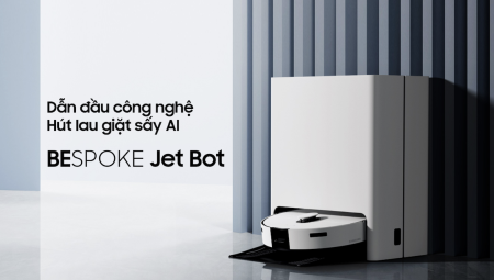 Samsung ra mắt robot hút lau giặt sấy Bespoke Jet Bot tích hợp công nghệ AI, diệt khuẩn 99.99%
