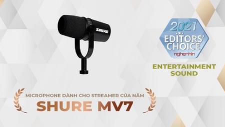 Shure MV7 - Microphone hàng đầu dành cho streamer, tinh chỉnh chuyên sâu, thu tín hiệu digital và analog