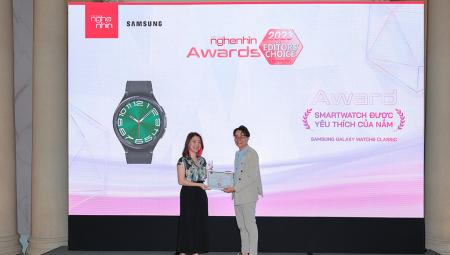 EDITORS' CHOICE AWARDS 2023: Samsung Galaxy Watch6 Classic - Smartwatch dành cho giới trẻ năng động năm 2023