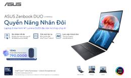 ASUS Zenbook DUO ra mắt người dùng Việt: Laptop 2 màn hình 14" Lumina OLED đầu tiên tích hợp chip AI giá từ 50 triệu 