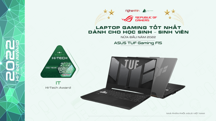 Hi-Tech Mid Year 2022: ASUS TUF Gaming F15 - Laptop Gaming tốt nhất dành cho HS-SV  ảnh 1