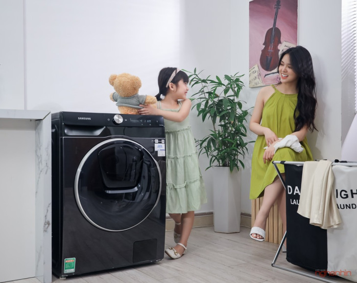 Cận cảnh máy giặt Samsung AI Ecobubble 12kg: thông minh, sạch và tiết kiệm hơn  ảnh 1