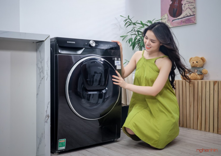 Cận cảnh máy giặt Samsung AI Ecobubble 12kg: thông minh, sạch và tiết kiệm hơn  ảnh 4