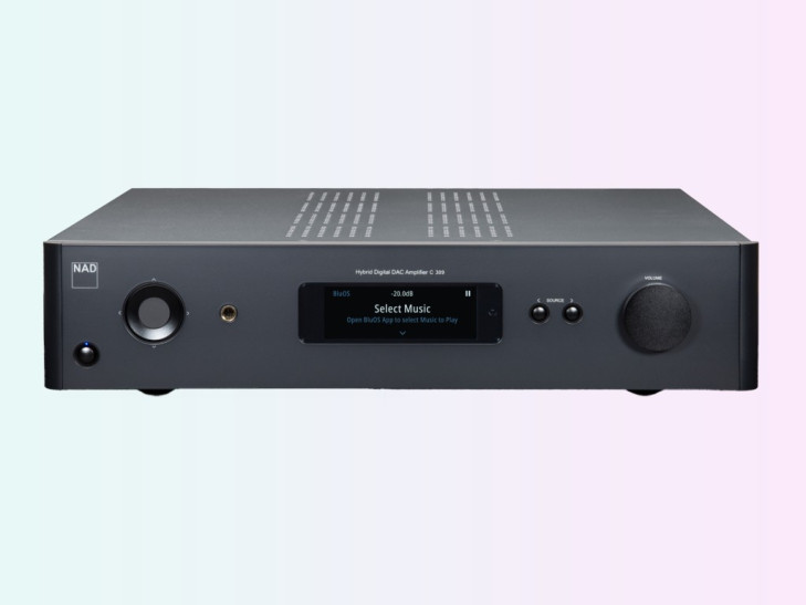 NAD C389 - Ampli hybrid digital tích hợp DAC, phono, cho phép nâng cấp streaming BluOS và Dirac Live ảnh 1