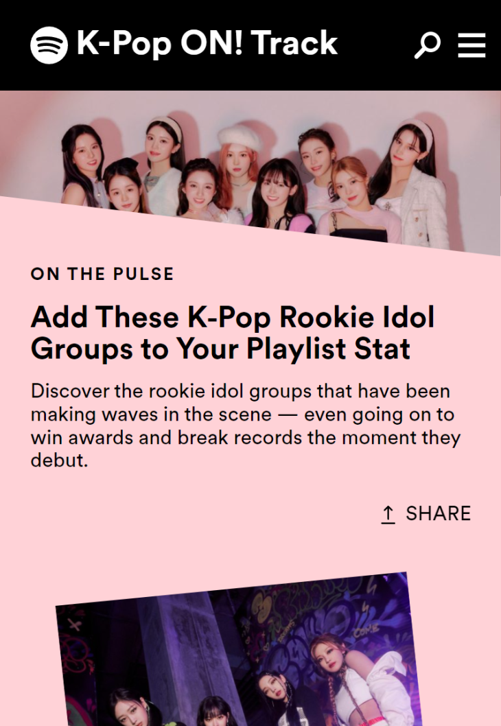 Spotify ra mắt ‘K-Pop ON! Track’ - Một trang dành riêng cho K-Pop ảnh 4