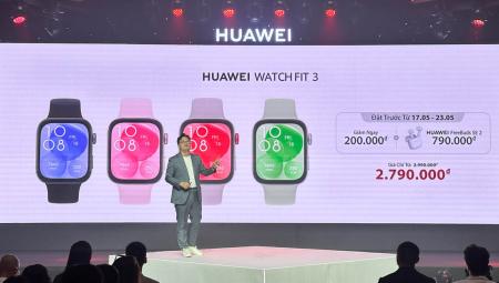 Ra mắt đồng hồ thông minh HUAWEI WATCH FIT 3 siêu mỏng nhẹ, giá từ  2,79 triệu đồng